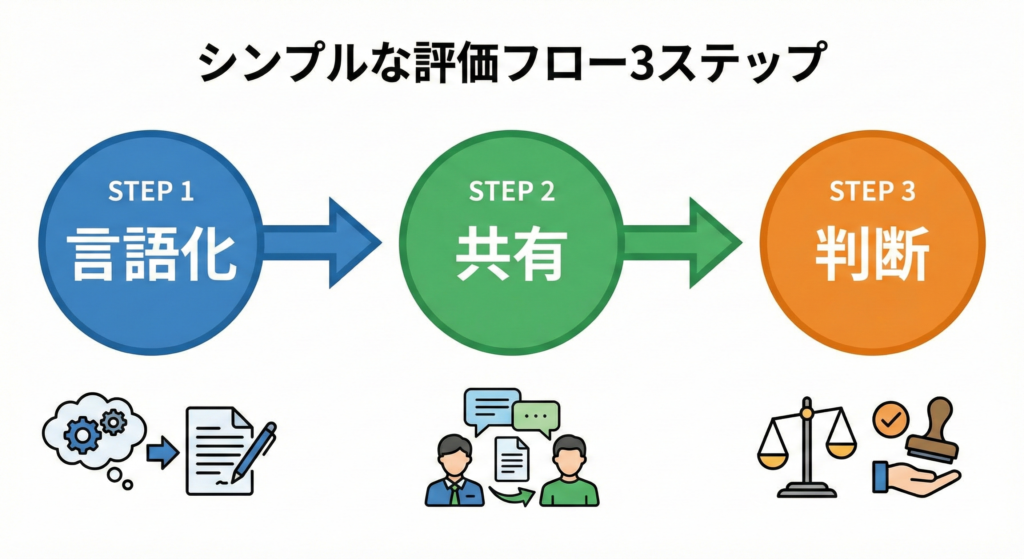 5.現場で本当に使える評価フロー